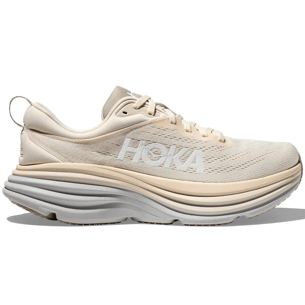 Men's Hoka Bondi 8, Oat Milk/Barley, 9.5 D Medium