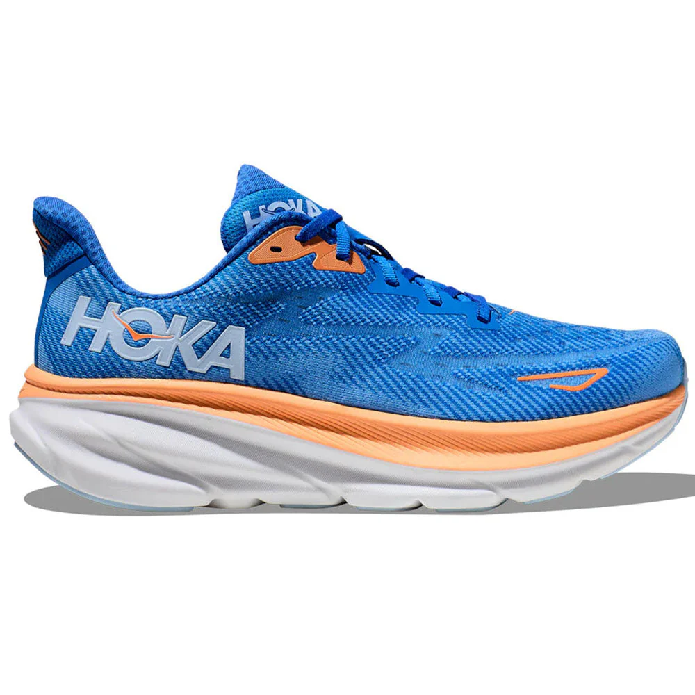 Men's Hoka Clifton 9, Coastal Sky/All Aboard, 7.5 D Medium