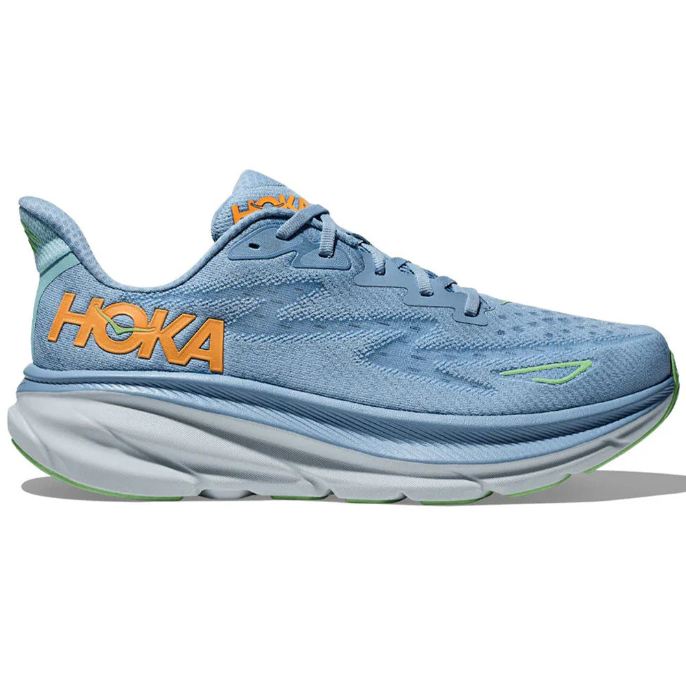 Men's Hoka Clifton 9, Dusk/Illusion, 11.5 2E Wide