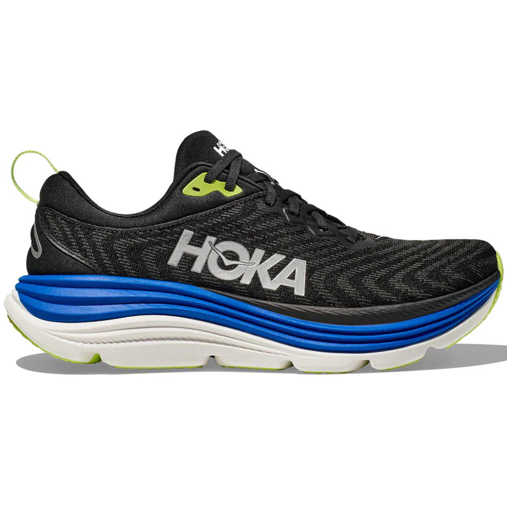 Men's Hoka Gaviota 5, Black/Electric Cobalt, 9 D Medium