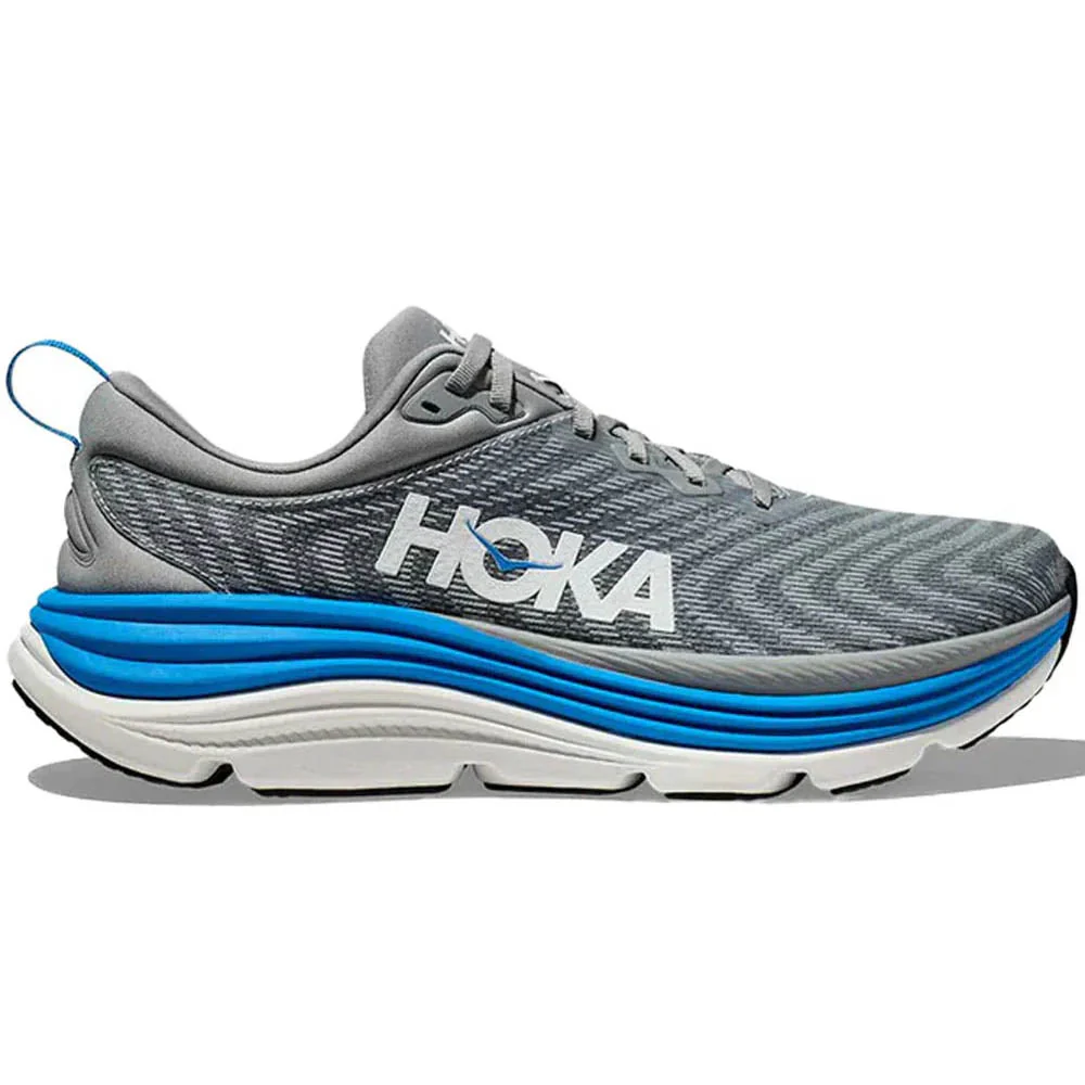 Men's Hoka Gaviota 5, Limestone/Diva Blue, 10.5 2E Wide