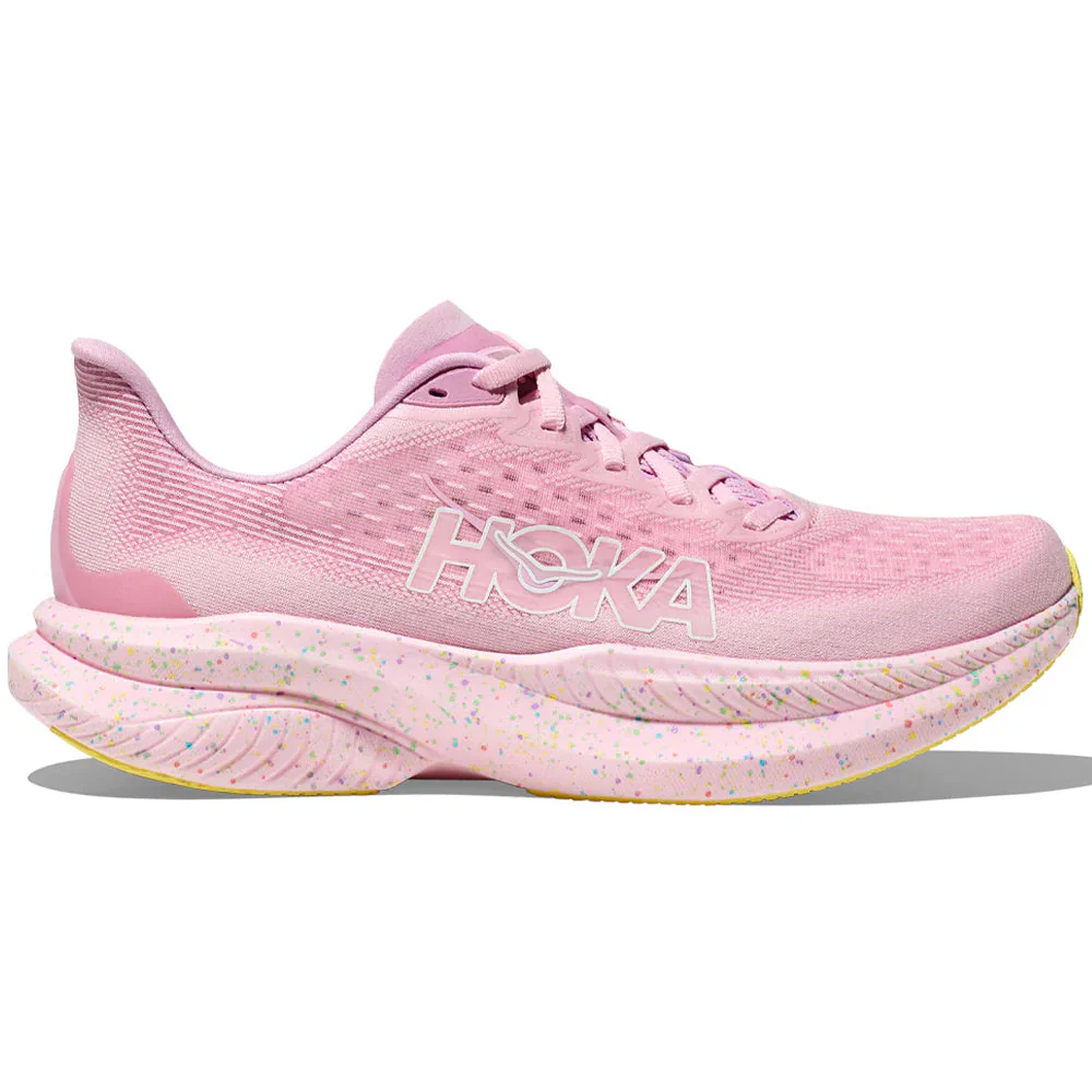 Men's Hoka Mach 6, Pink Twilight/Lemonade, 11.5 D Medium