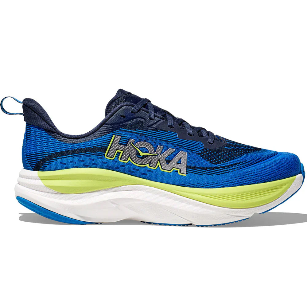 Men's Hoka Skyflow, Varsity Navy/Electric Cobalt, 9 D Medium