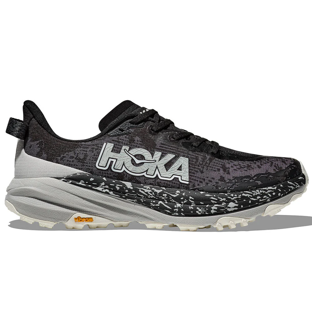 Men's Hoka Speedgoat 6, Black/Stardust, 13 D Medium