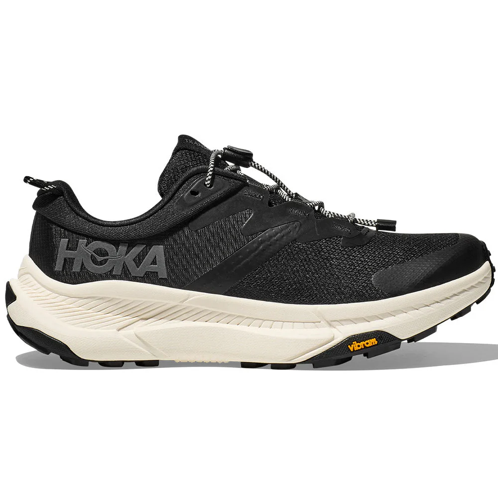 Men's Hoka Transport, Black/Alabaster, 9 D Medium