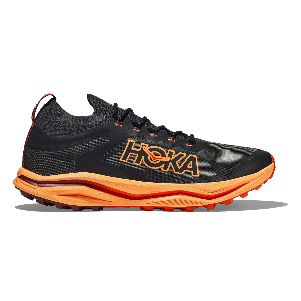 Men's Hoka Zinal 2, Black/Sherbet, 12.5 D Medium