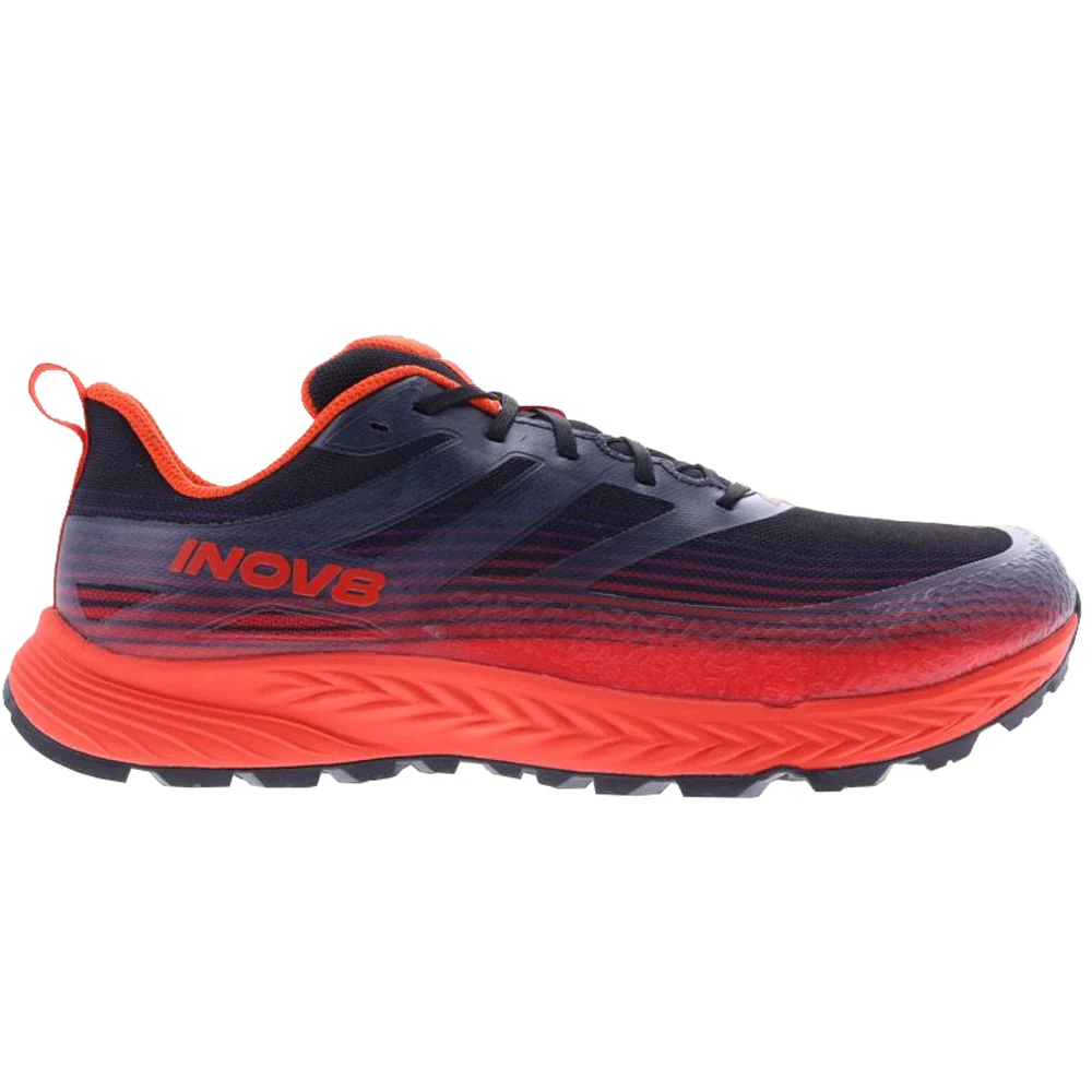 Men's Inov8 TrailFly Speed, Black/Fiery Red, 12 2E Wide