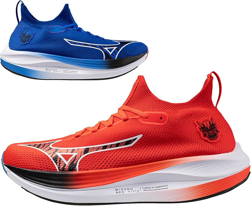 Men's Mizuno Neo Vista, Ignition Red/Black, 9.5 D Medium