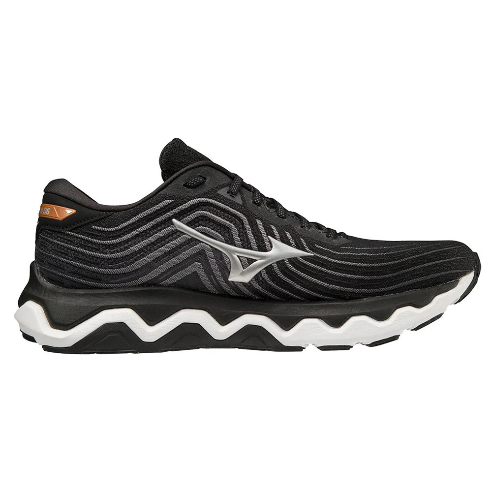 Men's Mizuno Wave Horizon 6, Black/Silver, 12 D Medium