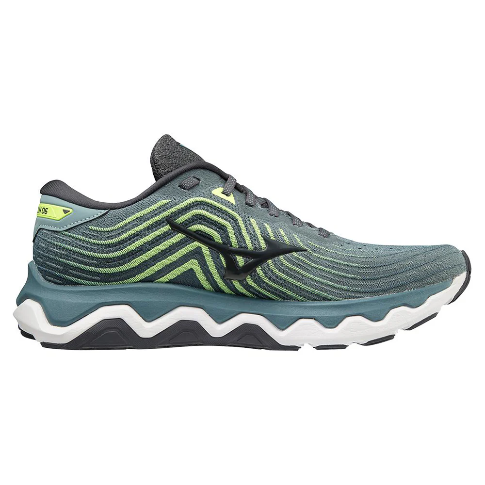 Men's Mizuno Wave Horizon 6, Smoke Blue/Ebony, 12 D Medium