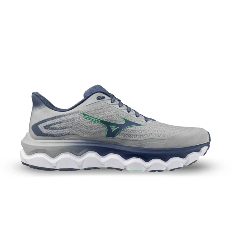 Men's Mizuno Wave Horizon 8, Pearl Blue/Vintage Indigo, 9 D Medium