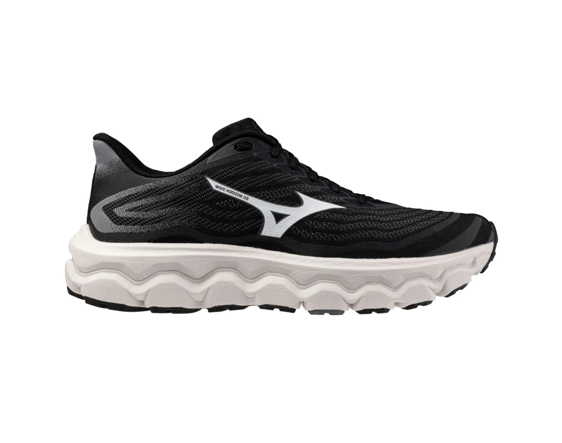 Men's Mizuno Wave Horizon 8, Black/White, 10 D Medium