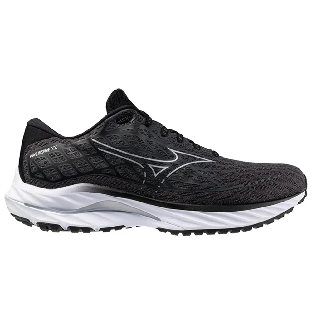 Men's Mizuno Wave Inspire 20, Ebony/White Sand, 12 D Medium