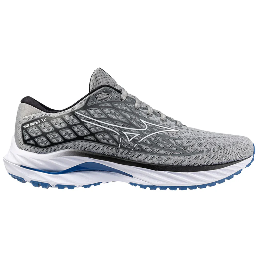 Men's Mizuno Wave Inspire 20, Harbor Mist/White, 12.5 D Medium