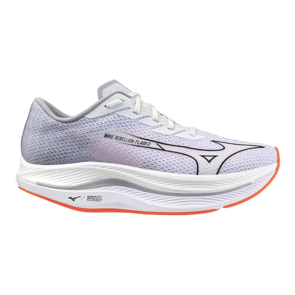 Men's Mizuno Wave Rebellion Flash 2, White-Black, 9.5 D Medium