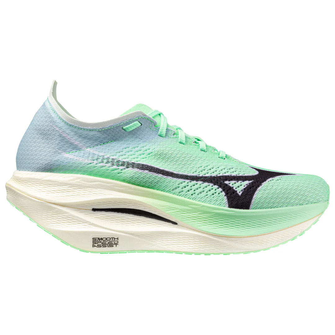 Men's Mizuno Wave Rebellion Pro 3, Neo Mint/Black, 11.5 D Medium