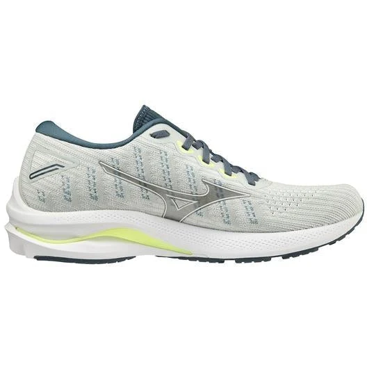 Men's Mizuno Wave Rider 25 Waveknit, Peacock Blue, 9 D Medium