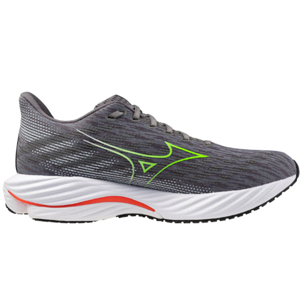 Men's Mizuno Wave Rider 28, Tradewinds/Green Gecko, 8.5 D Medium