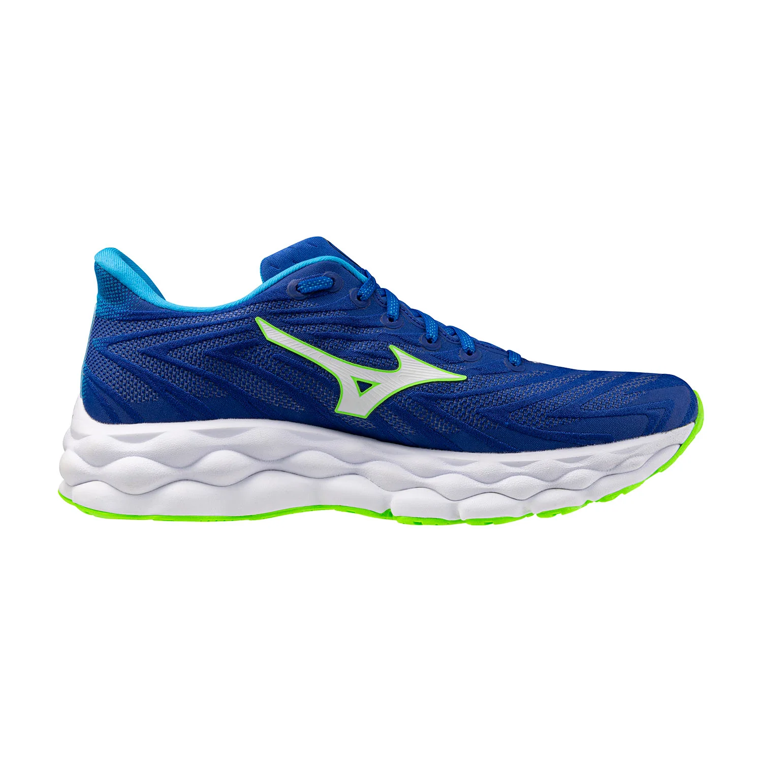 Men's Mizuno Wave Sky 8, Reflex Blue/White, 10 D Medium