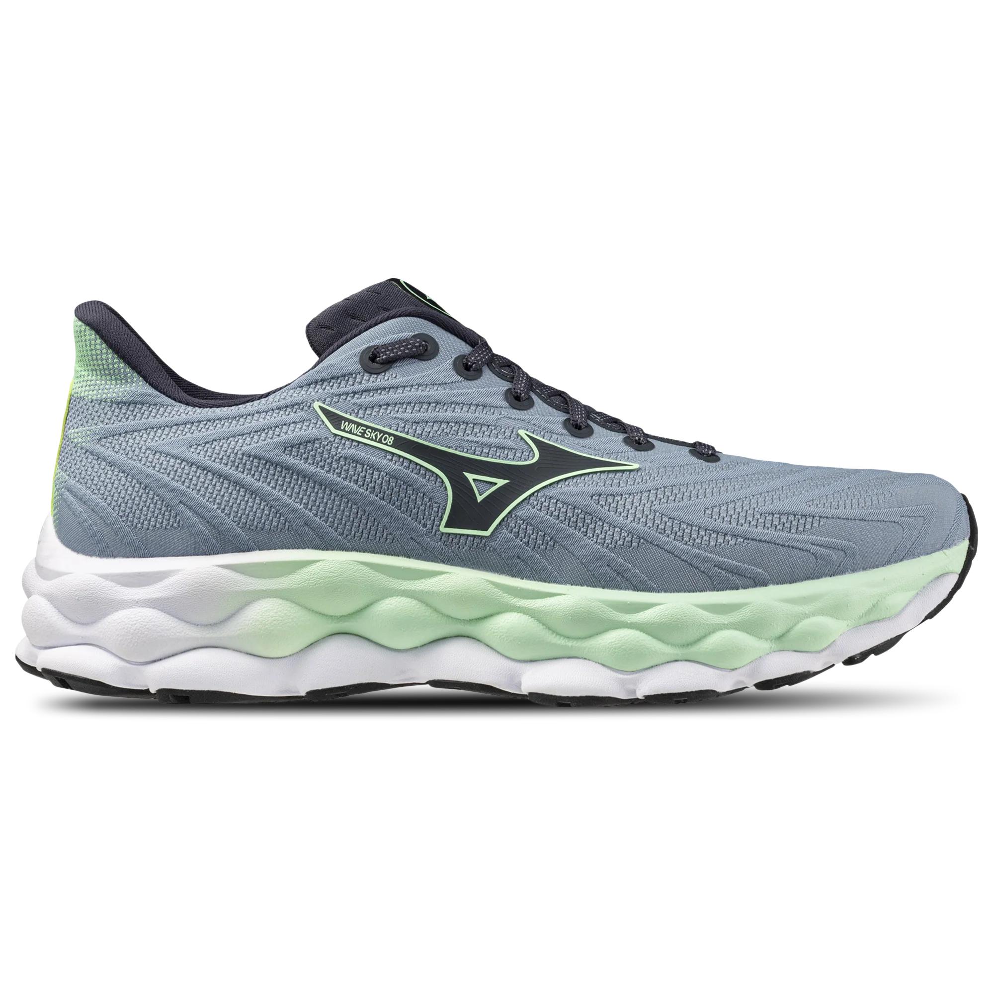 Men's Mizuno Wave Sky 8, Citadel/Vintage Indigo, 10 D Medium