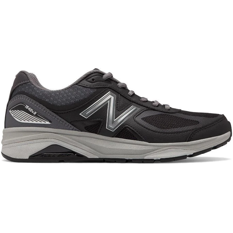 Men's New Balance 1540v3, Black/Castlerock, 12.5 2E Wide