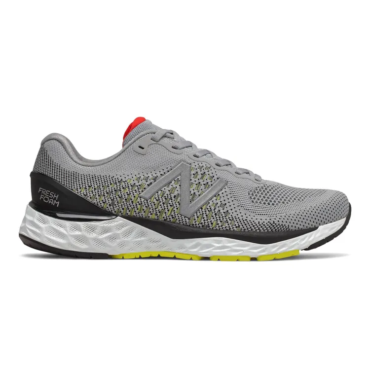 Men's New Balance 880v10, Silver/Lemon, 11.5 B Narrow