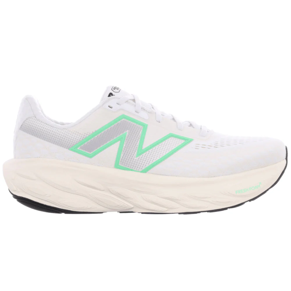 Men's New Balance Fresh Foam X 1080v14, NB 103 White/Lime Leaf/Angora, 11.5 2E Wide