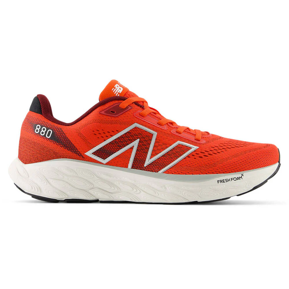 Men's New Balance Fresh Foam X 880v14, Neo Flame/Mercury Red/Sea Salt, 8.5 D Medium