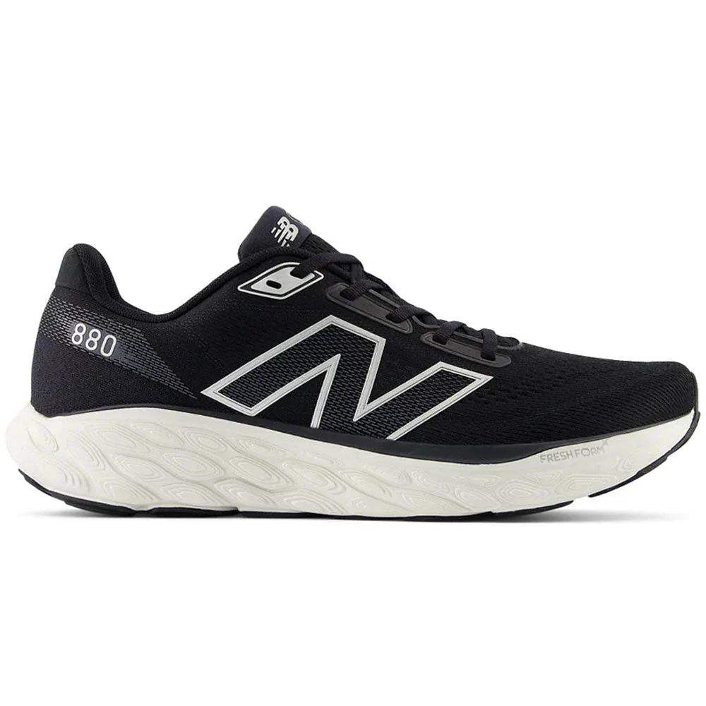 Men's New Balance Fresh Foam X 880v14, Black/Sea Salt, 14 2E Wide