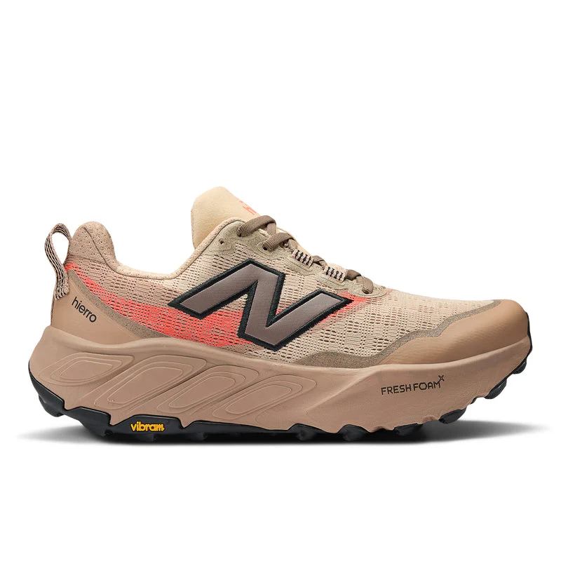 Men's New Balance Fresh Foam X Hierro V9, Desert Clay/Earth Shadow/Urgent Red, 13 D Medium