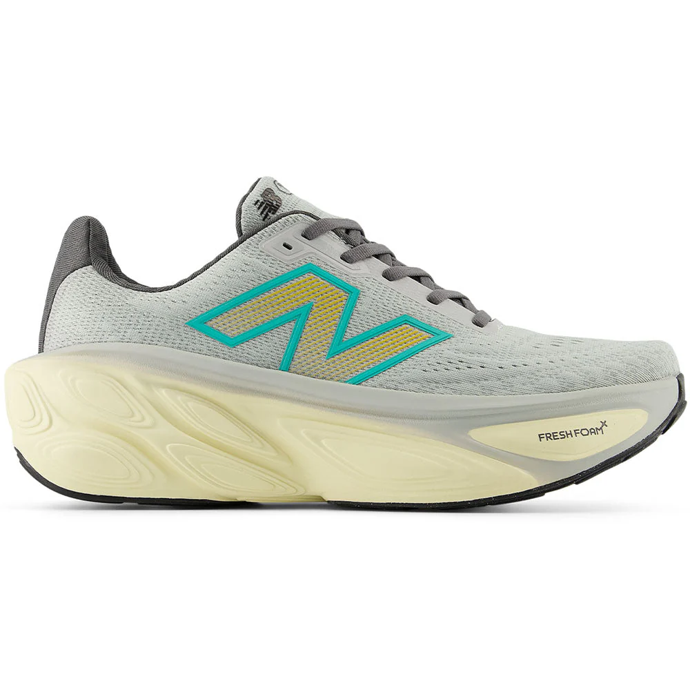 Men's New Balance Fresh Foam X More v5, Brighton Grey/Calcium/Cyber Jade, 11 D Medium