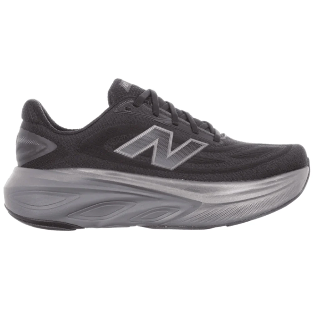 Men's New Balance Fresh Foam X More v6, Black/Castlerock/Black Metallic, 13 D Medium