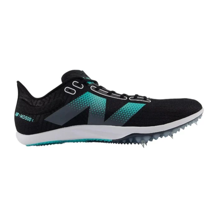 Men's New Balance FuelCell MD500 V9, Black/Cyber Jade, 11.5 D Medium