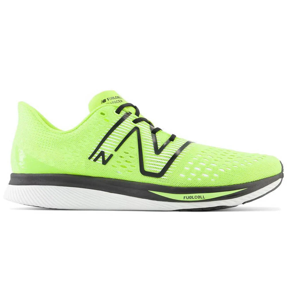 Men's New Balance FuelCell SuperComp Pacer v1, Thirty Watt/Black, 12 D Medium