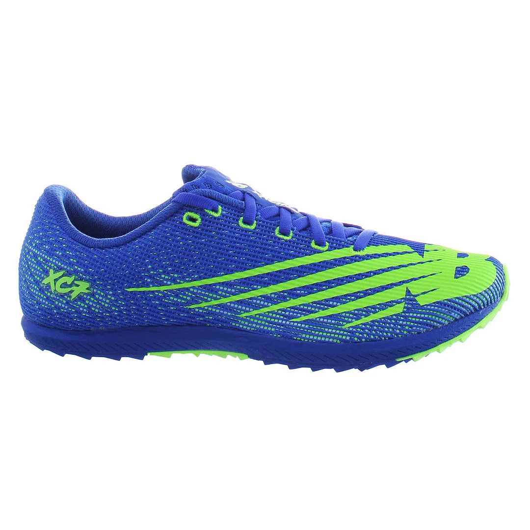Men's New Balance XC Seven V3, Cobalt/Lime Green , 13 D Medium