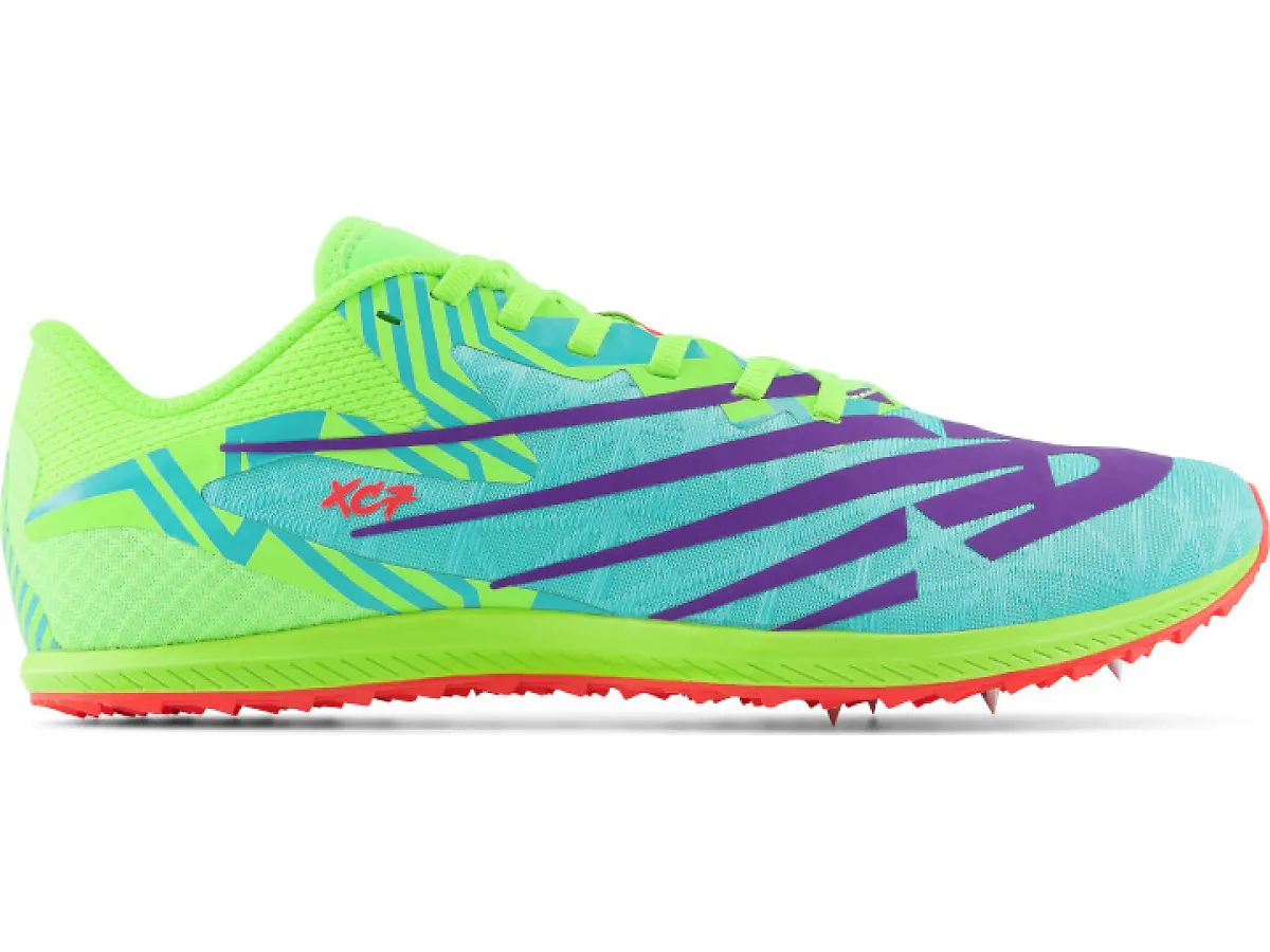 Men's New Balance XC Seven v4, Cyber Jade/Pixel Green, 13 D Medium