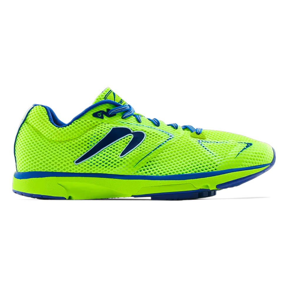 Men's Newton Running Distance 11, Acid Green/Blue, 7.5 D Medium