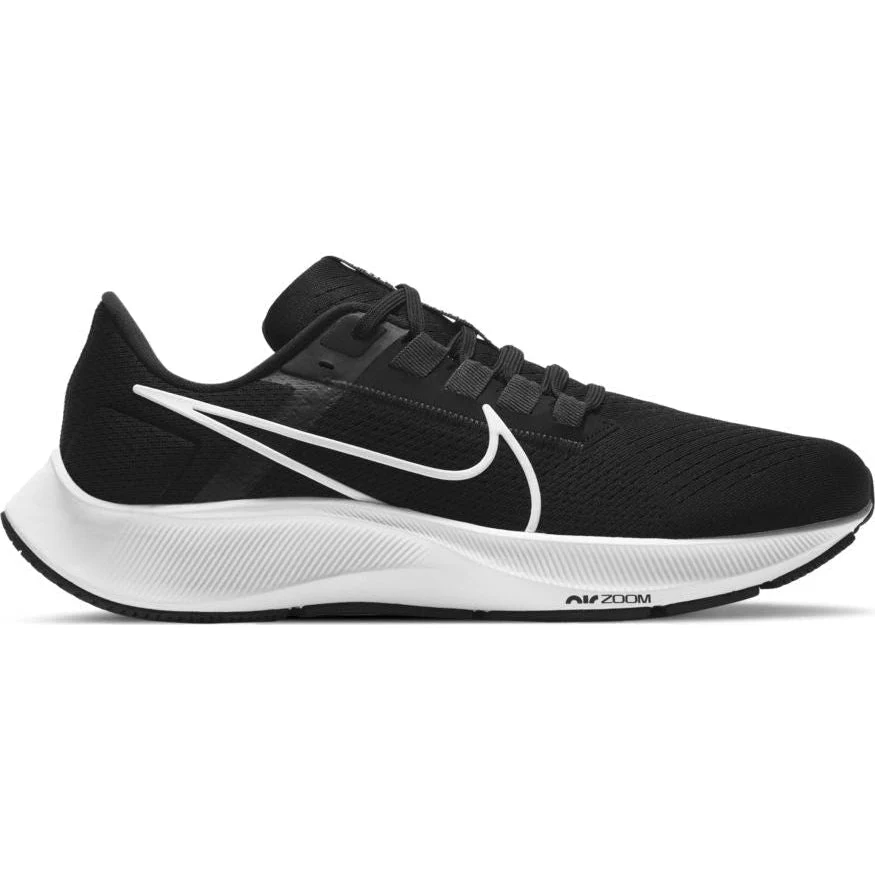 Men's Nike Air Zoom Pegasus 38, Black/White-Anthracite-Volt, 9.5 D Medium