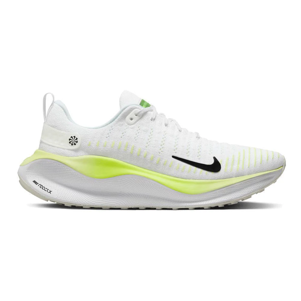 Men's Nike InfinityRN 4, White/Black-Lt Lemon Twist-Volt, 13 D Medium