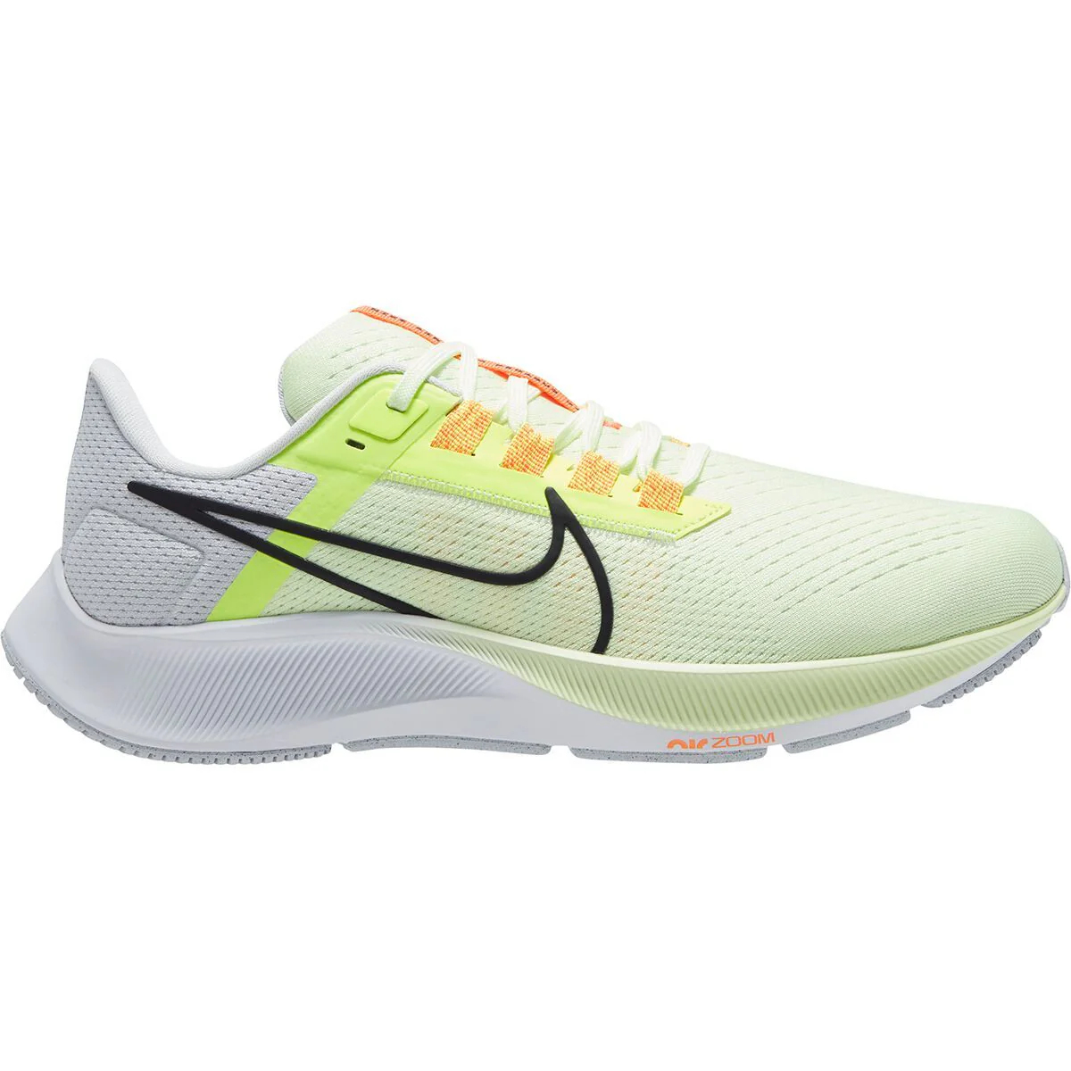 Men's Nike Pegasus 38, Barely Volt/Black-Volt, 9 D Medium