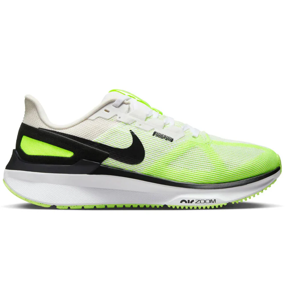 Men's Nike Structure 25, White/Black/Volt/Phantom, 10.5 D Medium
