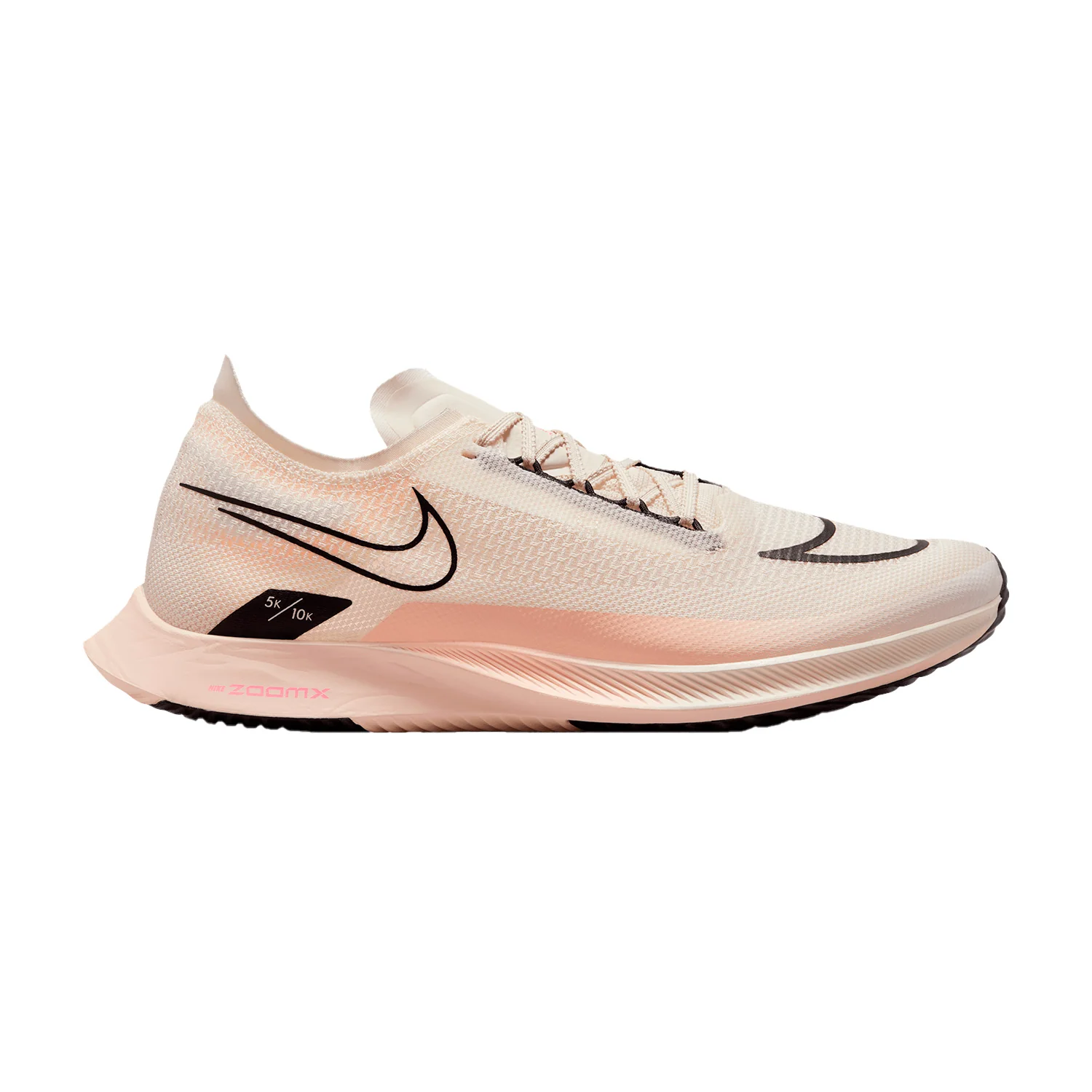 Men's Nike ZoomX Streakfly, Pale Ivory/Black-Guava Ice, 9 D Medium