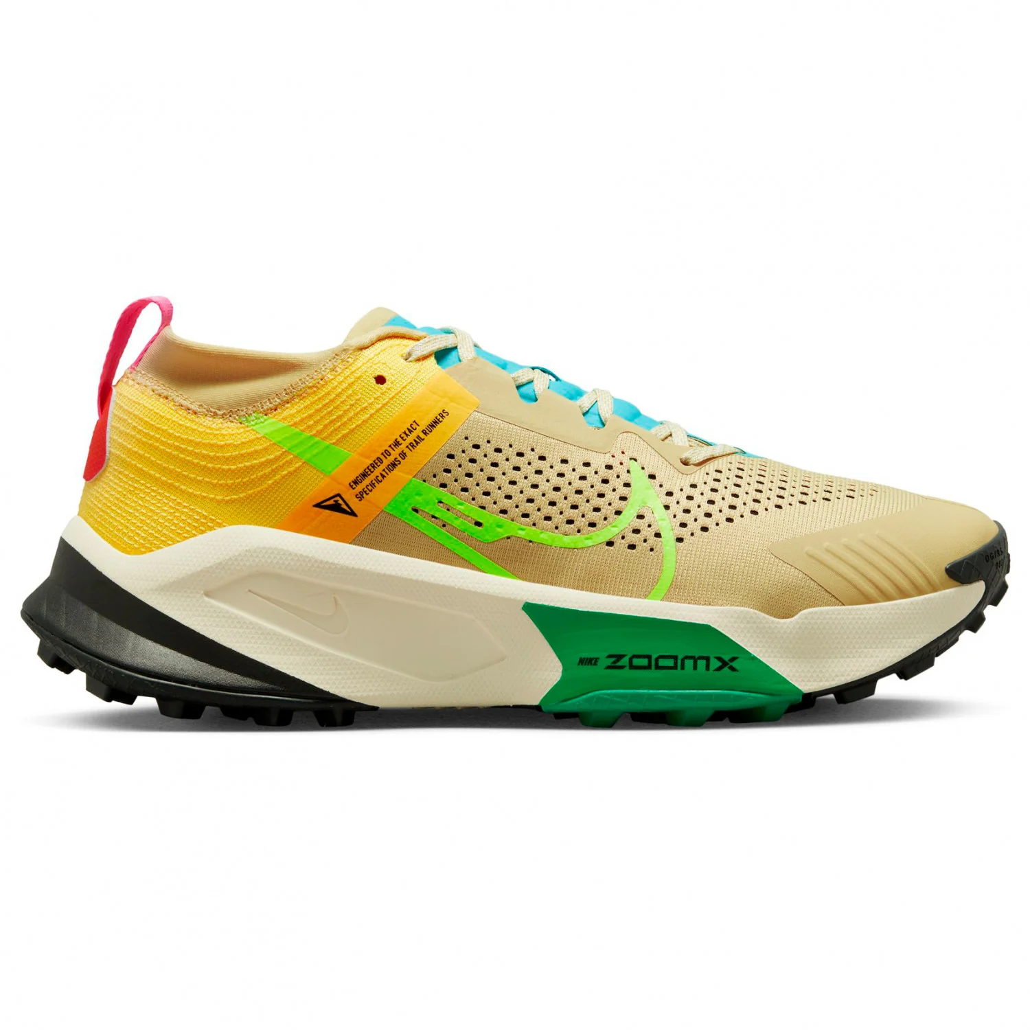 Men's Nike ZoomX Zegama Trail, Team Gold/Volt Citron-Pulse, 12.5 D Medium