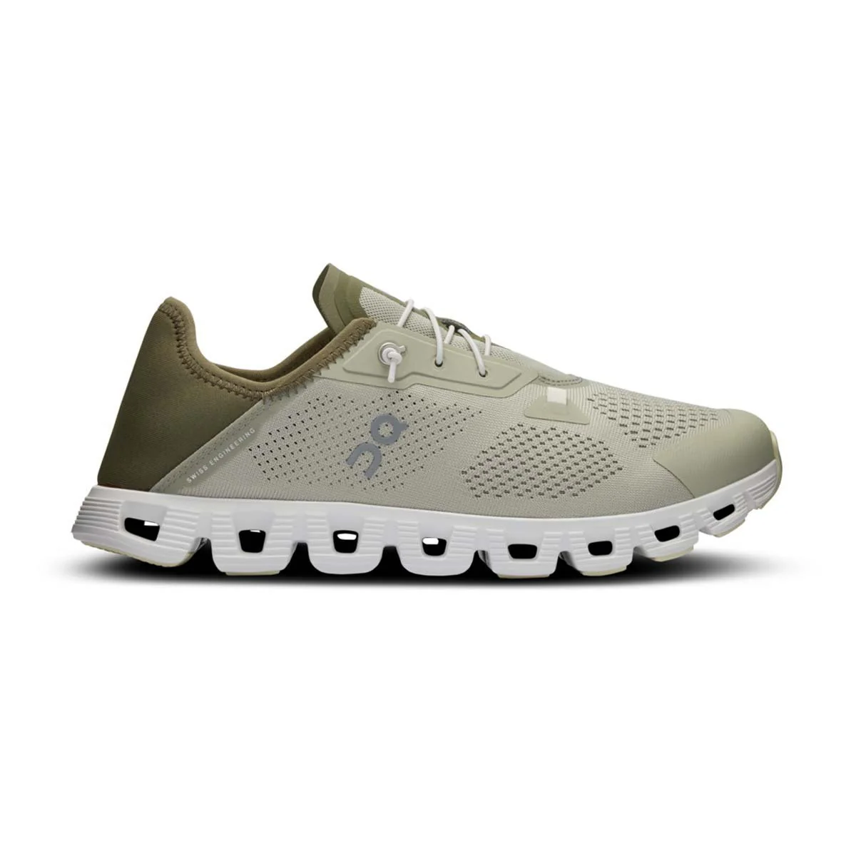 Men's On Cloud 5 Coast, Chalk/Olive, 11.5 D Medium