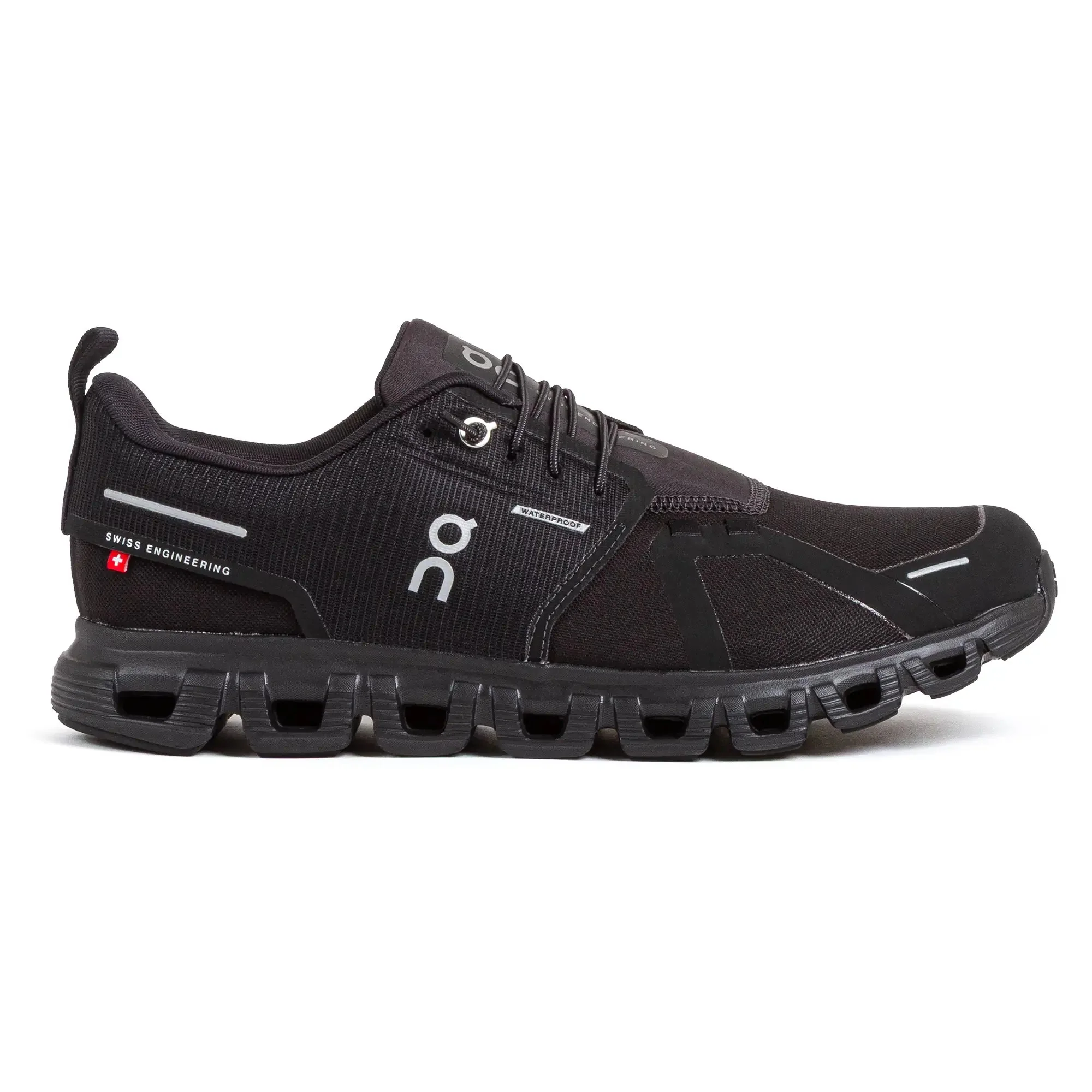 Men's On Cloud 6 Waterproof, Black/Black, 8.5 D Medium