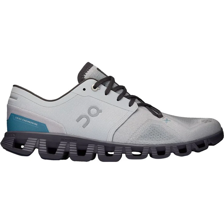 Men's On Cloud X 3, Glacier/Iron, 12.5 D Medium