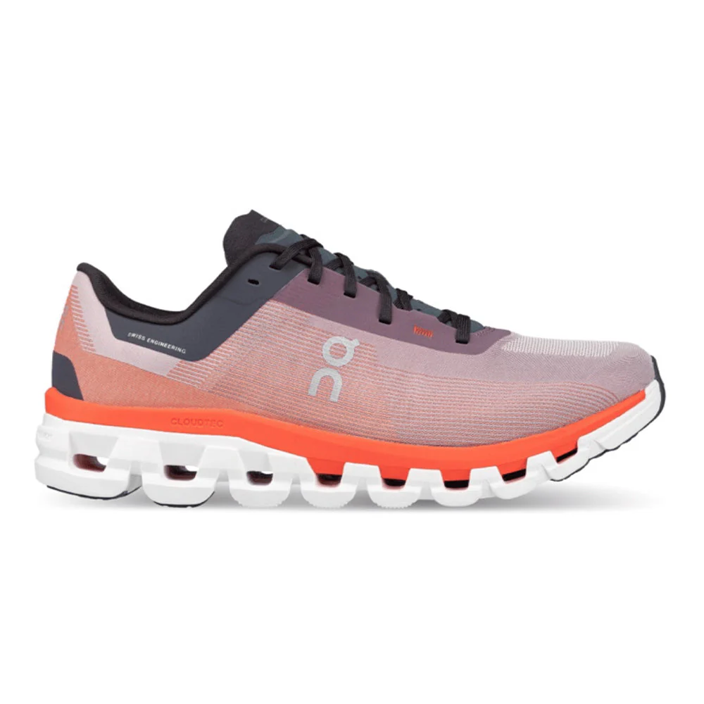 Men's On Cloudflow 4, Quartz/Flame, 9 D Medium