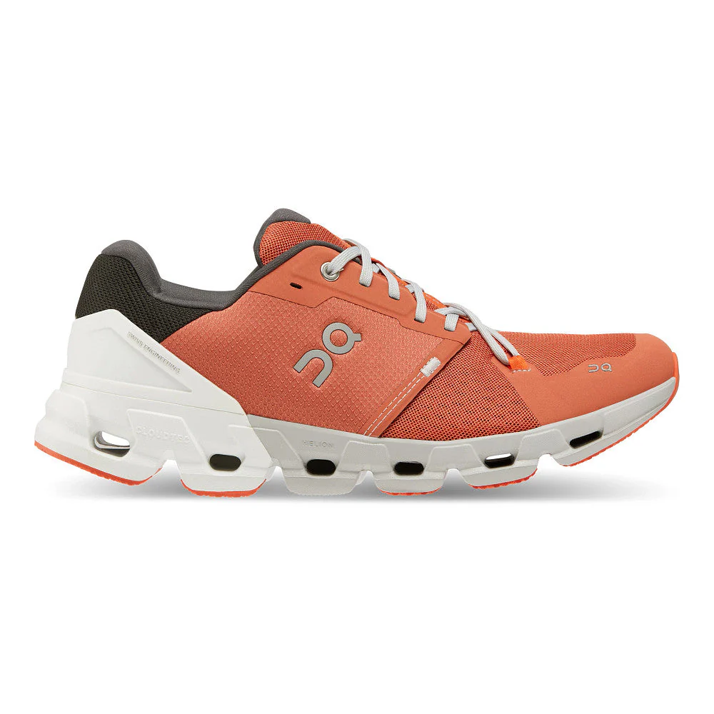 Men's On Cloudflyer 4, Ginger/White, 9.5 D Medium