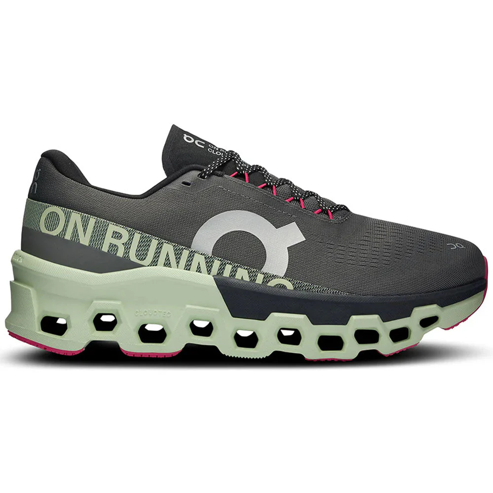 Men's On Cloudmonster 2, Asphalt/Lima, 8.5 D Medium