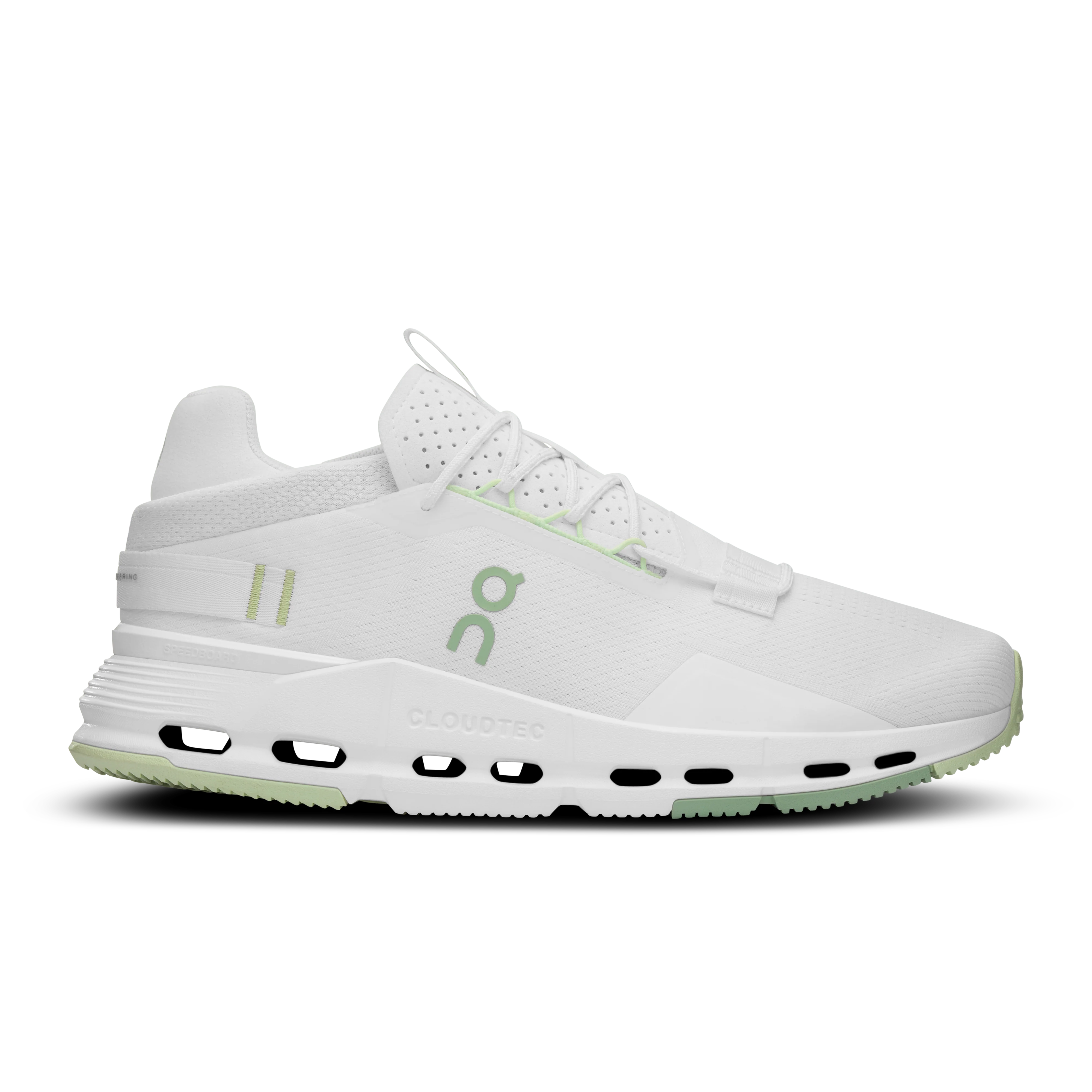 Men's On Cloudnova 2, White/Sage, 14 D Medium